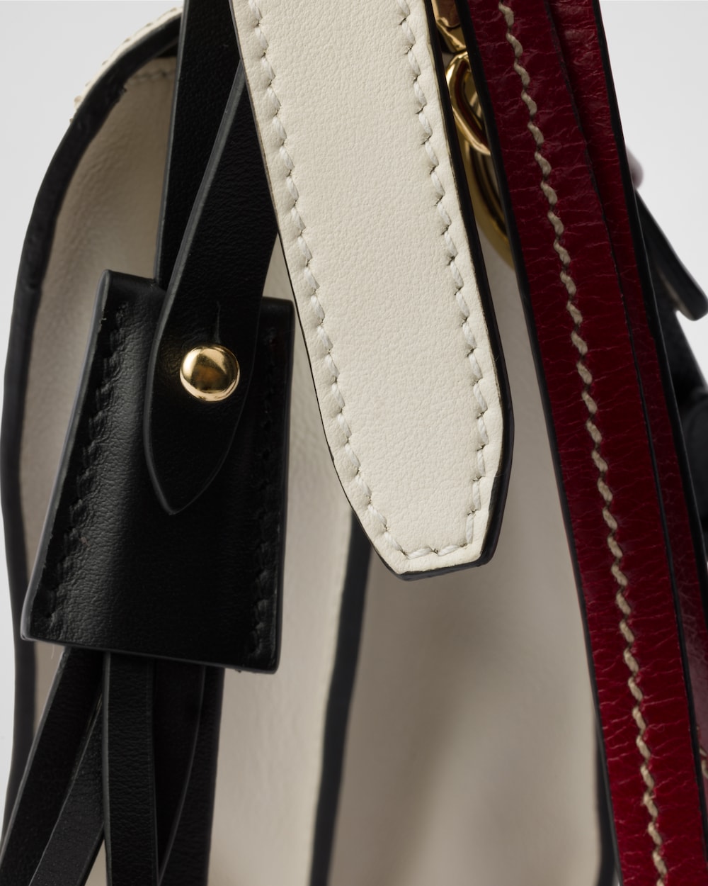 Prada Soft Sound Small Leather Shoulder Bag With Charms - Image 5